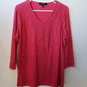 🛍 4 for $20 red tunic